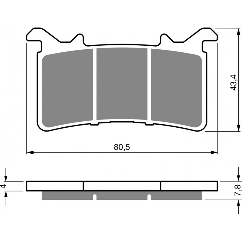 Placute de frana GOLDFREN S33 STREET FRONT