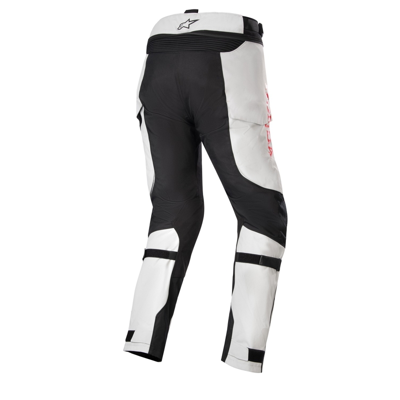Pantaloni motocicletă Alpinestars Bogota PRO Drystar Honda gri deschis-roșu fluo-negru