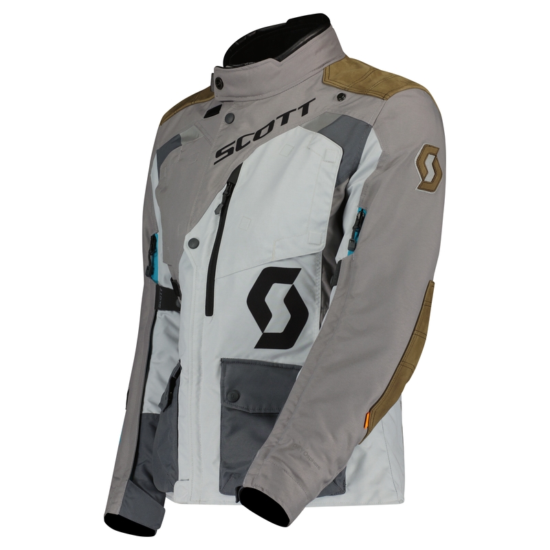 Jachetă de motocicletă pentru femei SCOTT W'S DUALRAID DRYO IRON gri-maron lichidare