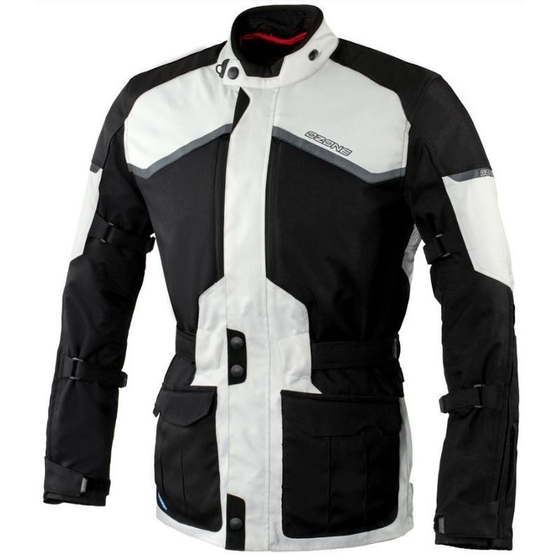 Jachetă de motocicletă Ozone Explorer II gri-negru