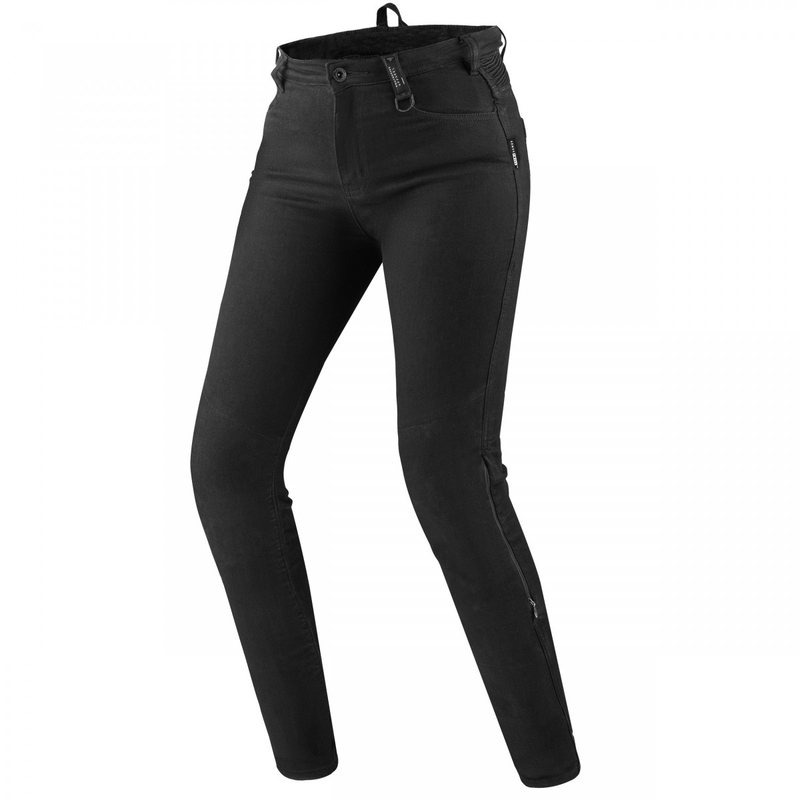 Blugi pentru femei Shimax Flexx Negru Motocicleta Negru Jeans