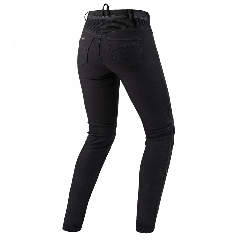 Blugi pentru femei Shimax Flexx Negru Motocicleta Negru Jeans