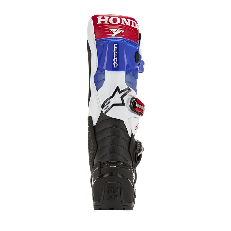 Ghete Motocicletă Alpinestars Tech 7 Enduro Drystar Honda Negru-Albastru-Alb-Roșu