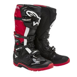 Alpinestars Tech 7 Enduro Drystar Honda Moto Boots Colecția 2024 negru și roșu