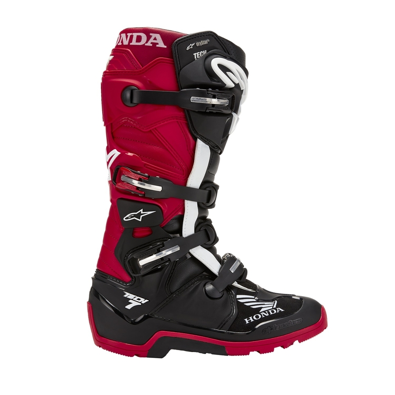 Ghete Motocicletă Alpinestars Tech 7 Enduro Drystar Honda Negru-Roșu