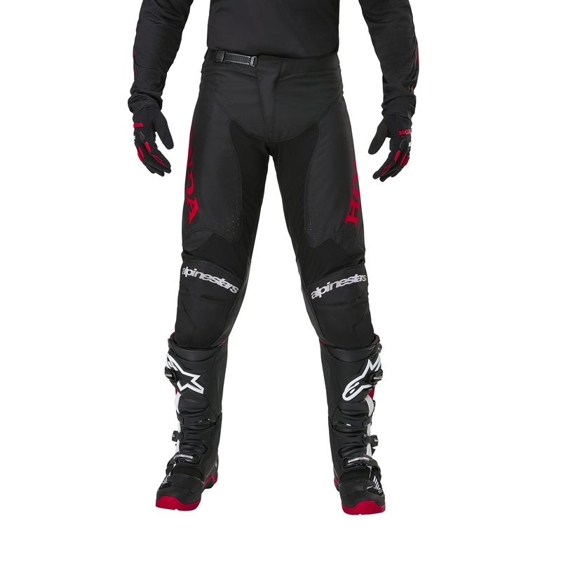 Pantaloni Motocross Alpinestars Racer Iconic Honda Collection Negru-Roșu