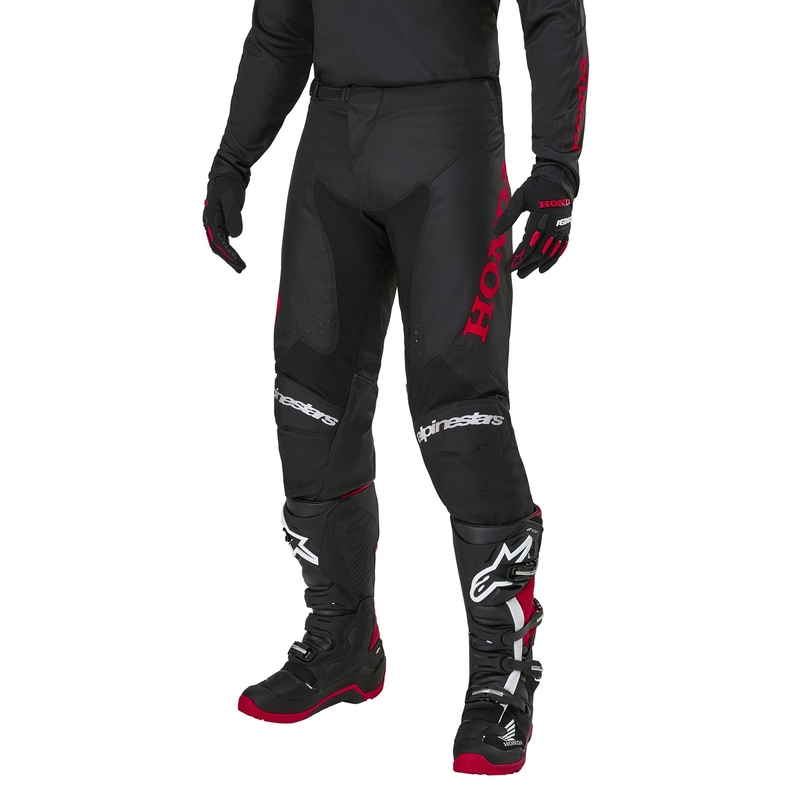 Pantaloni Motocross Alpinestars Racer Iconic Honda Collection Negru-Roșu