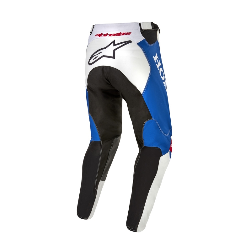 Pantaloni motocross Alpinestars Racer Iconic Honda colectia alb-albastru-rosu-negru