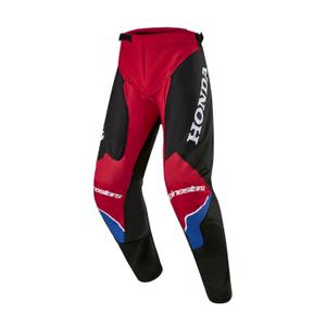 Colectia de pantaloni Alpinestars Racer Iconic Honda Motocross Rosu-Negru-Albastru-Alb