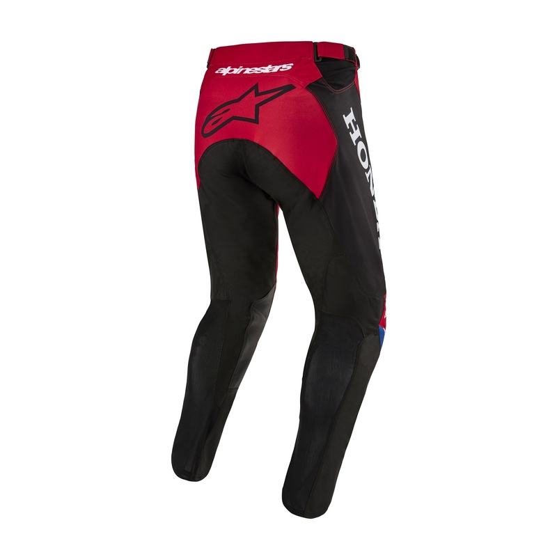 Colectia de pantaloni Alpinestars Racer Iconic Honda Motocross Rosu-Negru-Albastru-Alb