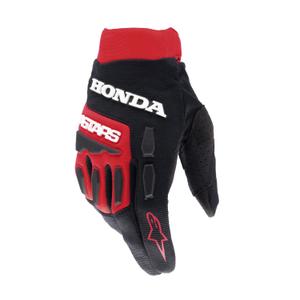 Mănuși de motocross Alpinestars Full Bore Honda colecția 2024 roșu și negru