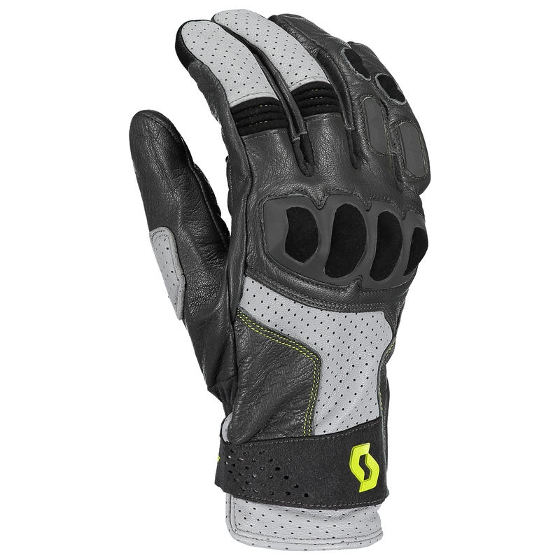 Mănuși din piele SCOTT SPORT ADV gri-verde