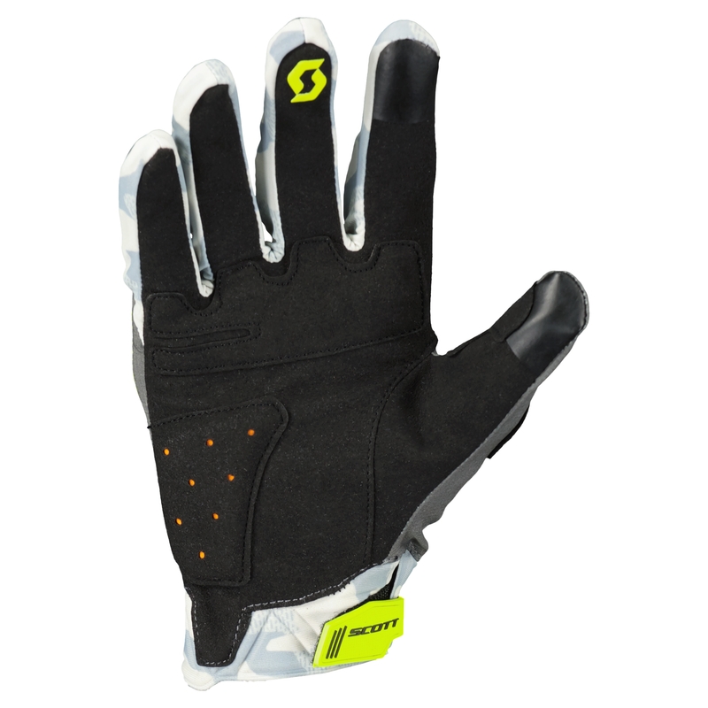 Mănuși de motocicletă SCOTT X-PLORE D3O gri-galben