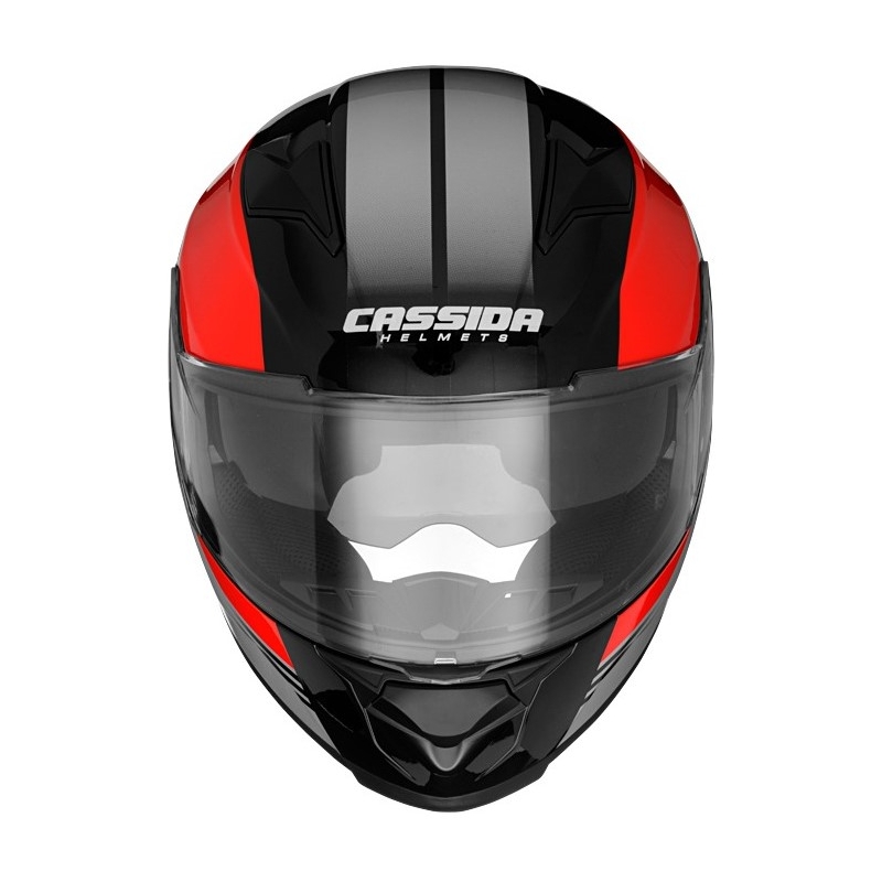 Cască de motocicletă Cassida Apex Jawa - roșu-negru-gri