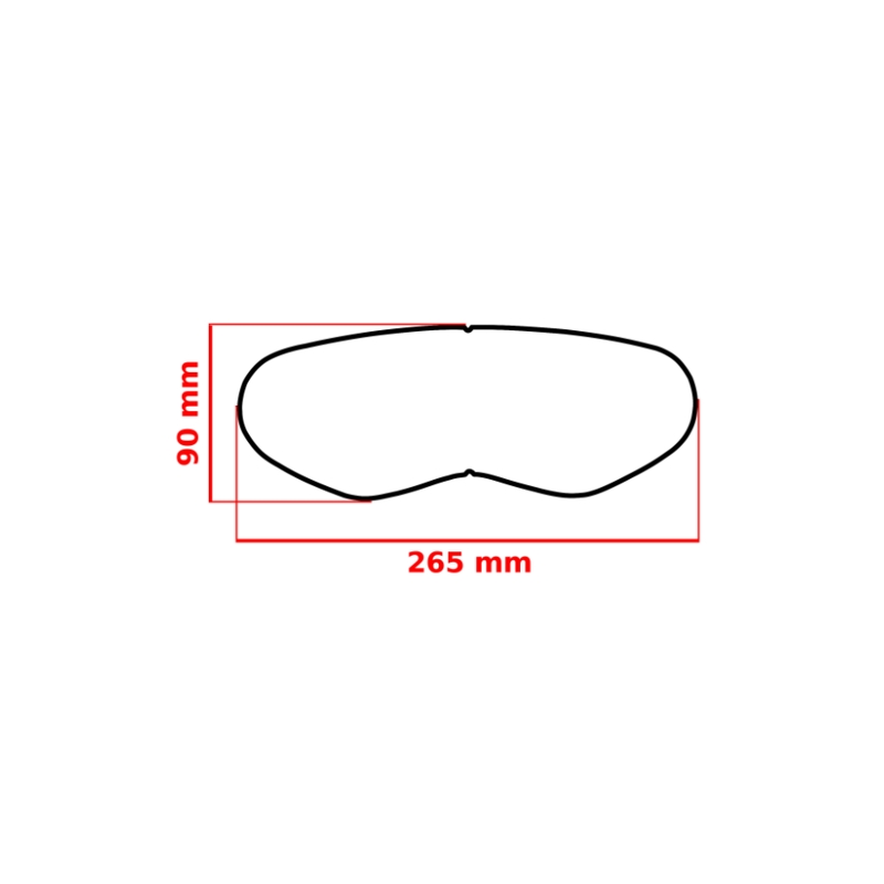 Folie universală anti-aburire pentru căștile de enduro FogCity Easy