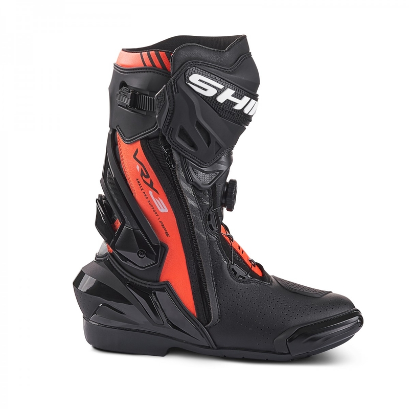 Cizme de motocicletă Shima VRX-3 negru-roșu