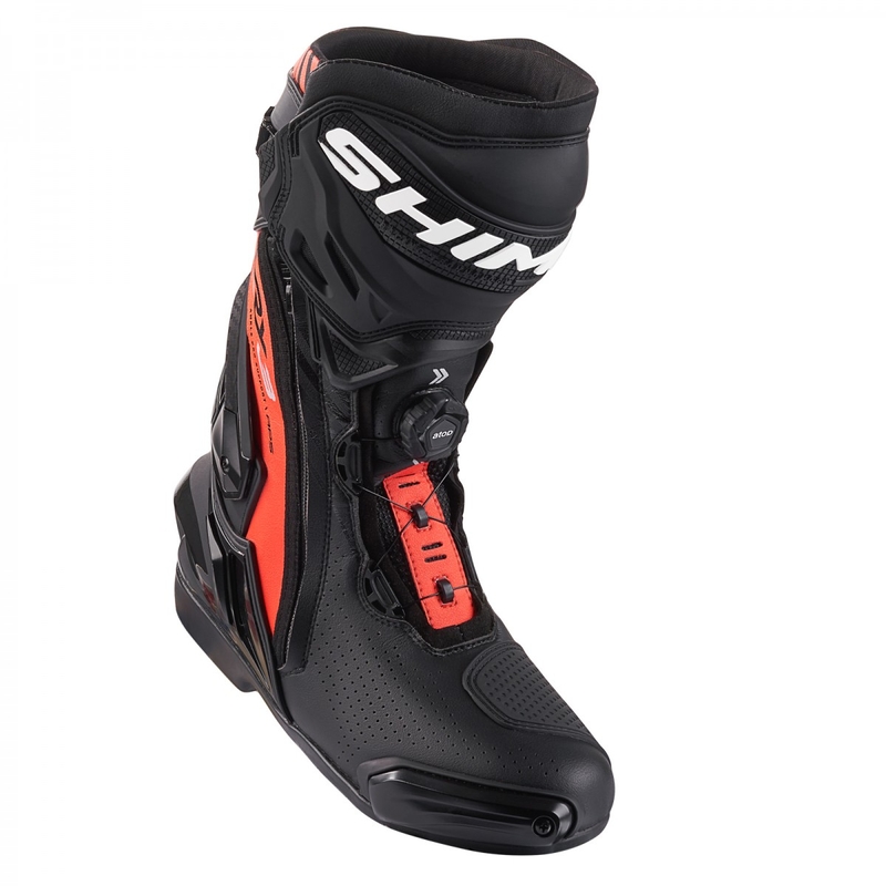 Cizme de motocicletă Shima VRX-3 negru-roșu