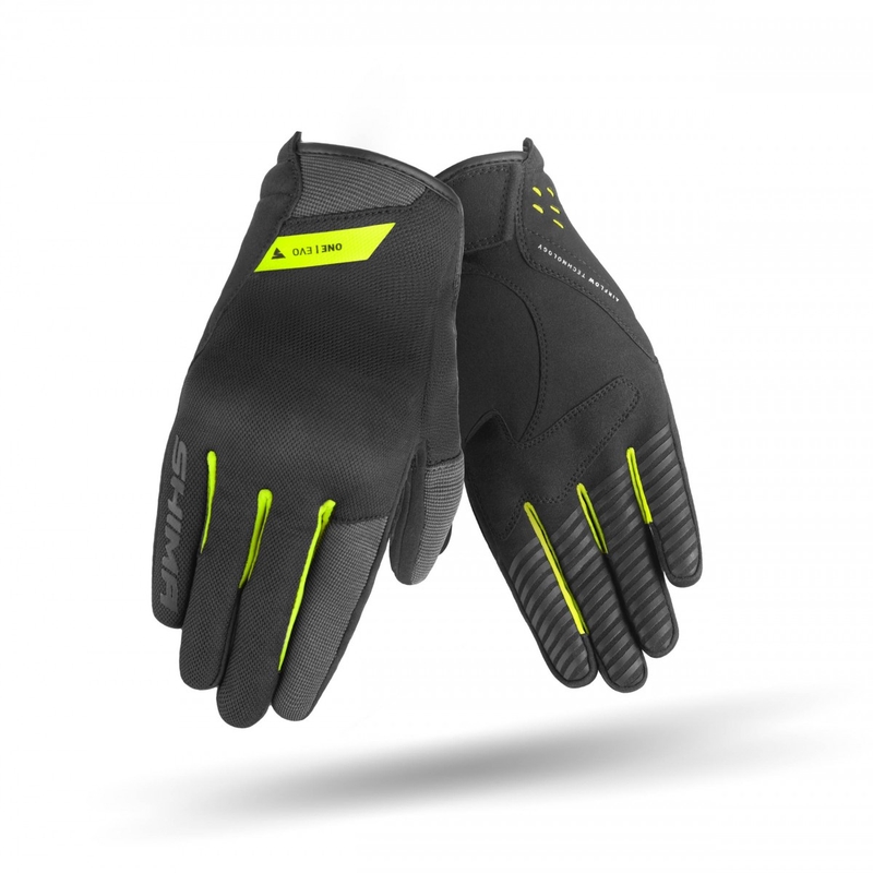 Mănuși moto Shima One EVO galben fluo-negru
