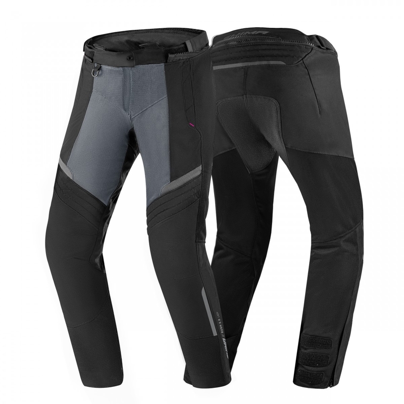 Pantaloni de motocicletă Shima Rush Vented 2.0 pentru femei, negru-gri