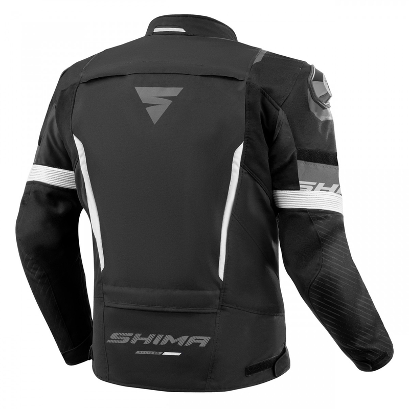 Geacă moto Shima Solid 2.0 negru-alb