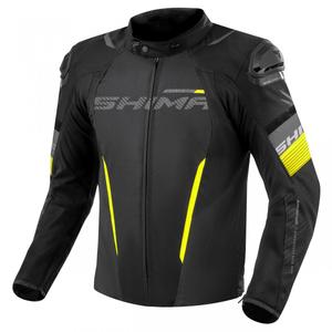 Geacă moto Shima Solid 2.0 negru-galben fluo