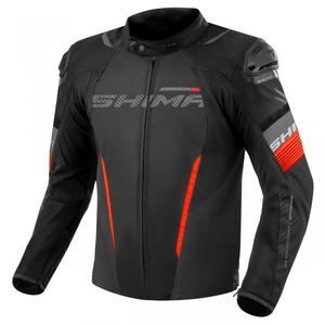 Jacheta moto Shima Solid 2.0 negru-rosu