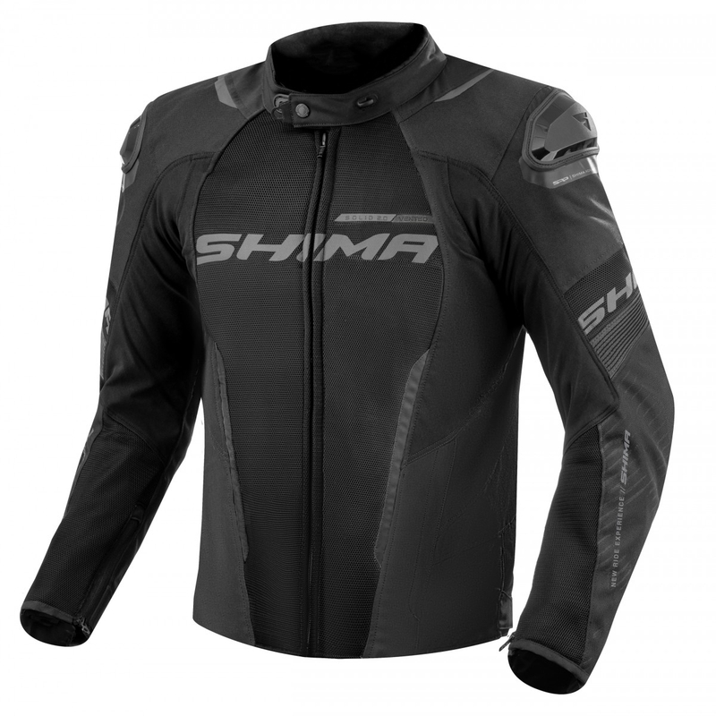 Geacă moto Shima Solid 2.0 Vent neagră