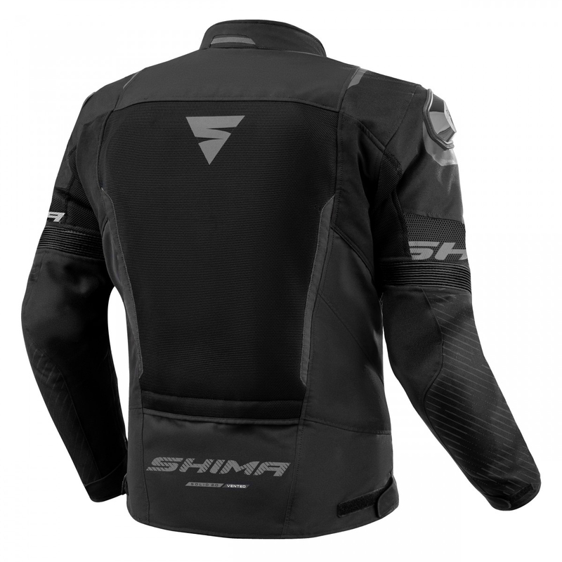 Geacă moto Shima Solid 2.0 Vent neagră