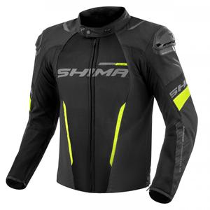 Geacă moto Shima Solid 2.0 Vent negru-galben fluo