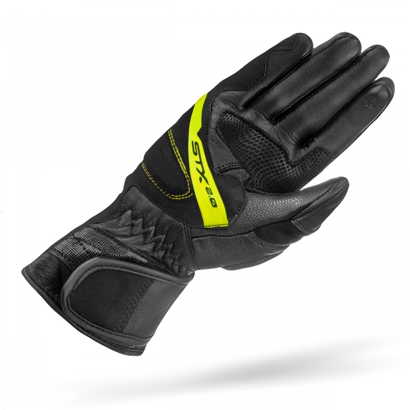 Mănuși moto Shima STX 2.0 negru-galben fluo