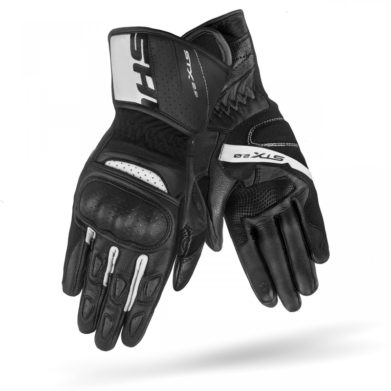 Mănuși moto Shima STX 2.0 alb-negru