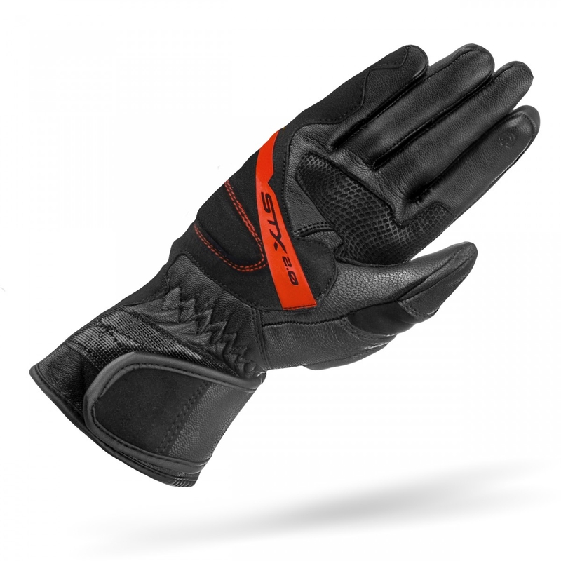 Mănuși moto Shima STX 2.0 negru-roșu