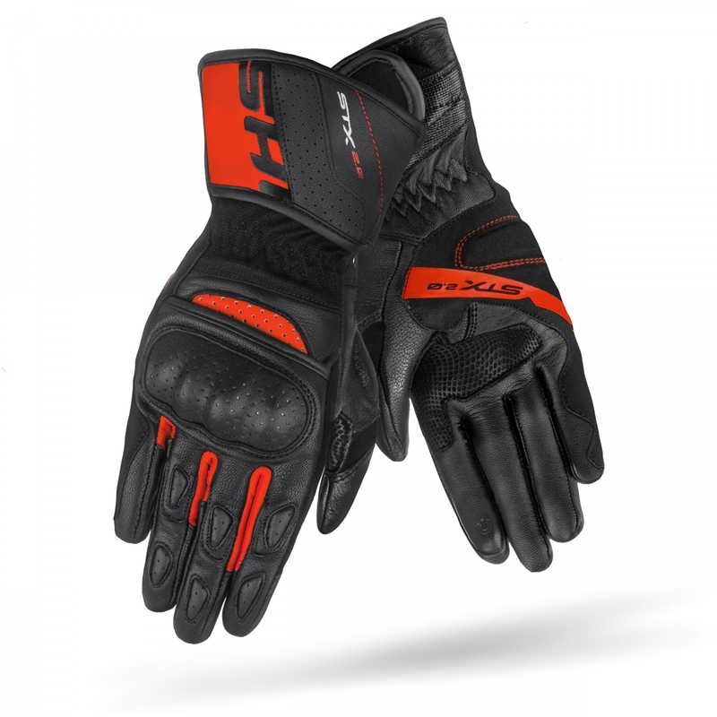 Mănuși moto Shima STX 2.0 negru-roșu