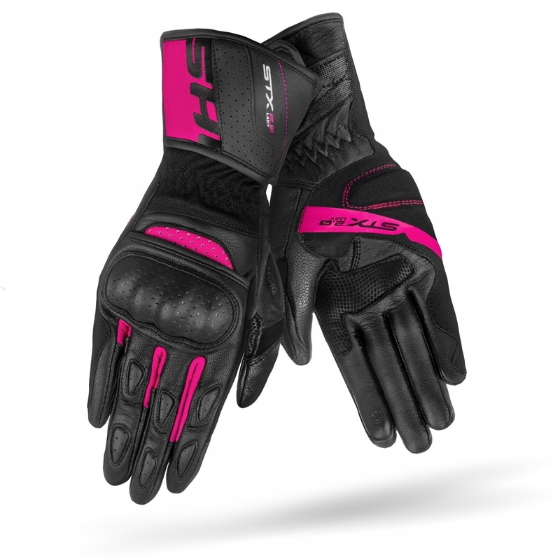 Mănuși moto damă Shima STX 2.0 negru-roz