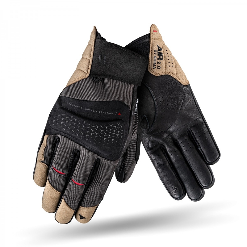 Mănuși moto Shima Air 2.0 maro-negru