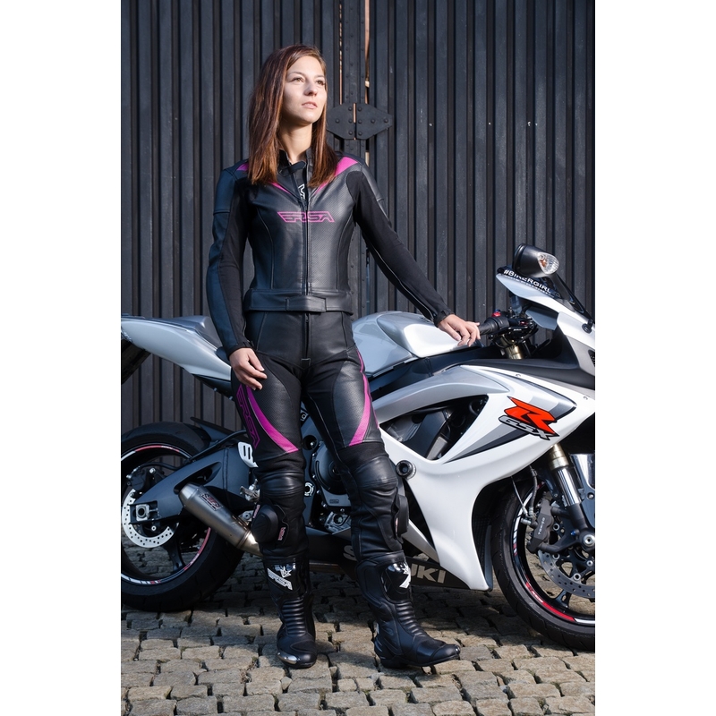 RSA Destiny 2 Negru și roz pentru femei RSA Destiny 2 Negru și roz pantaloni de motociclete lichidare