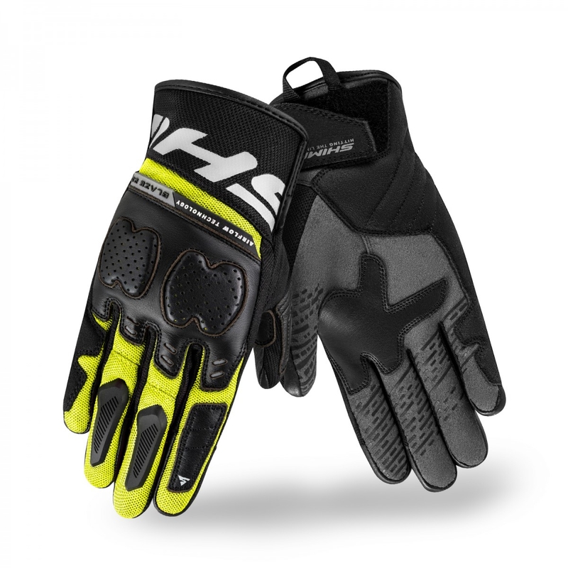 Mănuși moto Shima Blaze 2.0 negru-galben fluo