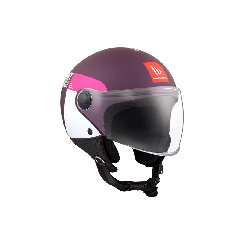 Casca moto open MT STREET INBOARD C8 violet-roz mat