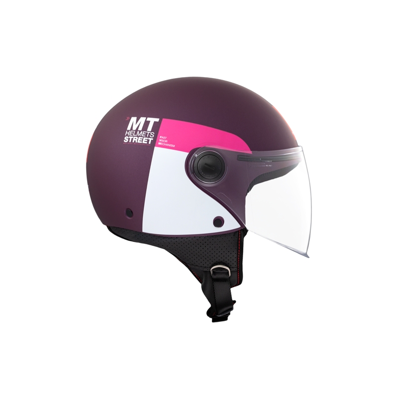 Casca moto open MT STREET INBOARD C8 violet-roz mat