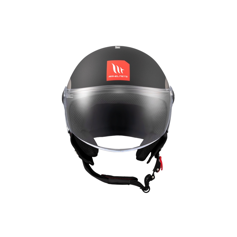 Cască de motocicletă deschisă MT STREET INBOARD D2 negru mat-argintiu