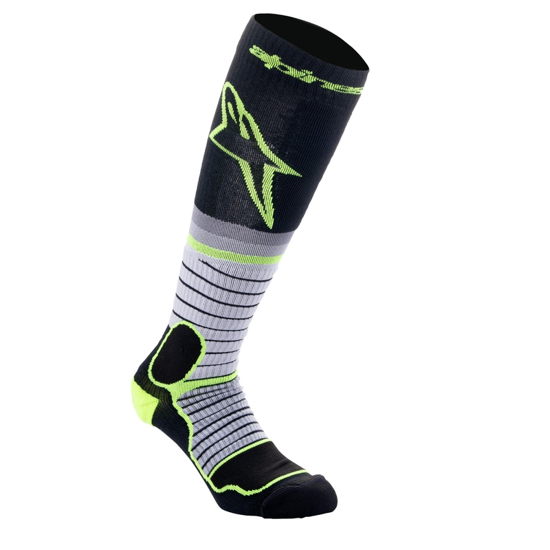 Șosete Alpinestars MX PRO negru-galben fluo-gri
