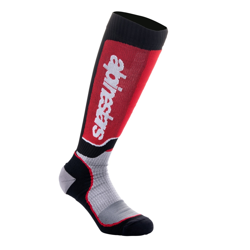 Șosete Alpinestars MX Plus negru-roșu-gri