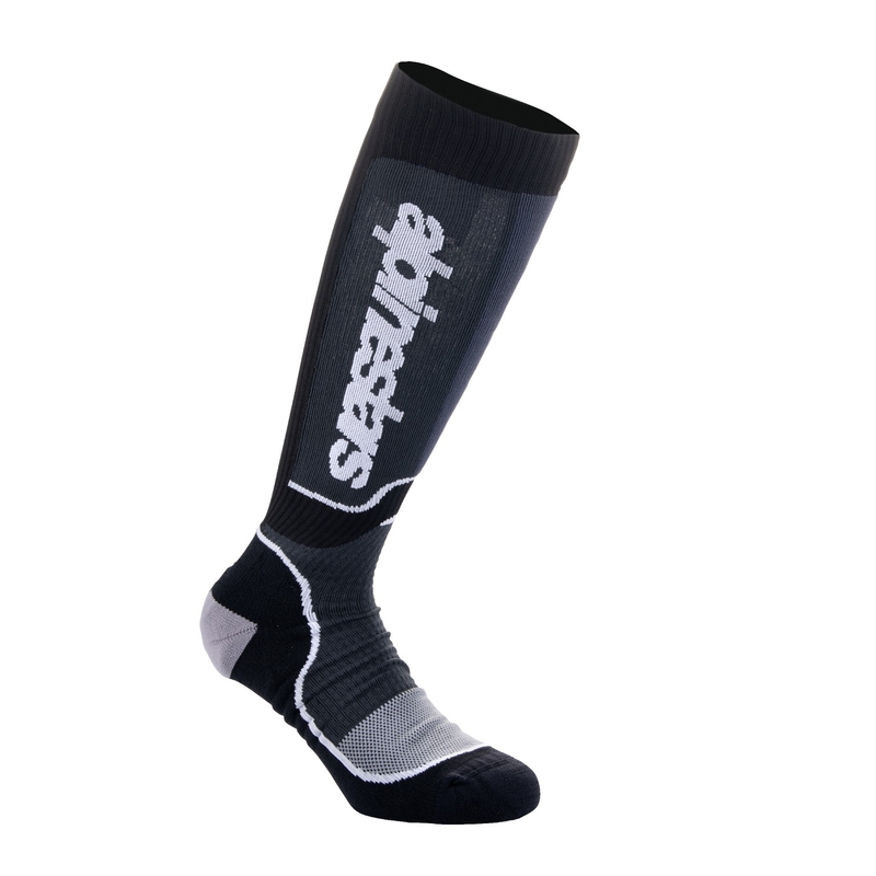 Șosete Alpinestars MX Plus pentru copii Negru-Alb