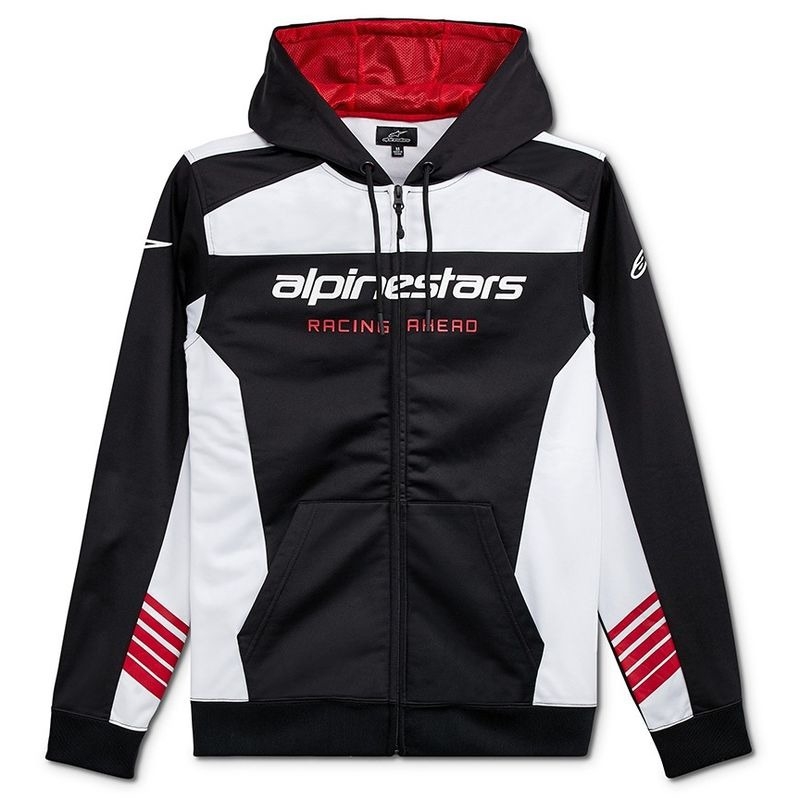 Hanorac Alpinestars Sessions LXE Fleece alb-negru