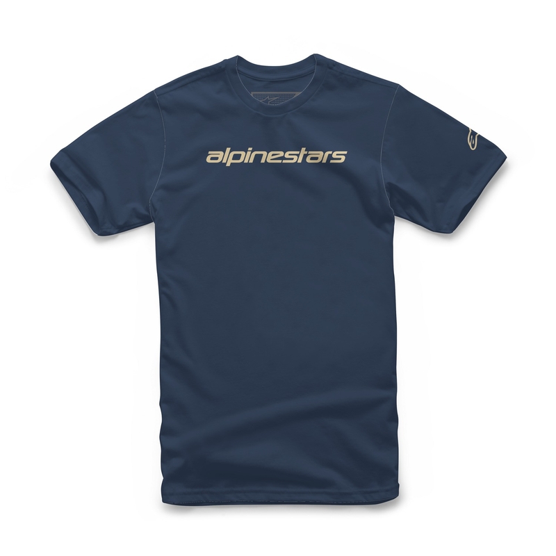 Tricou Alpinestars Linear Wordmark albastru-bej