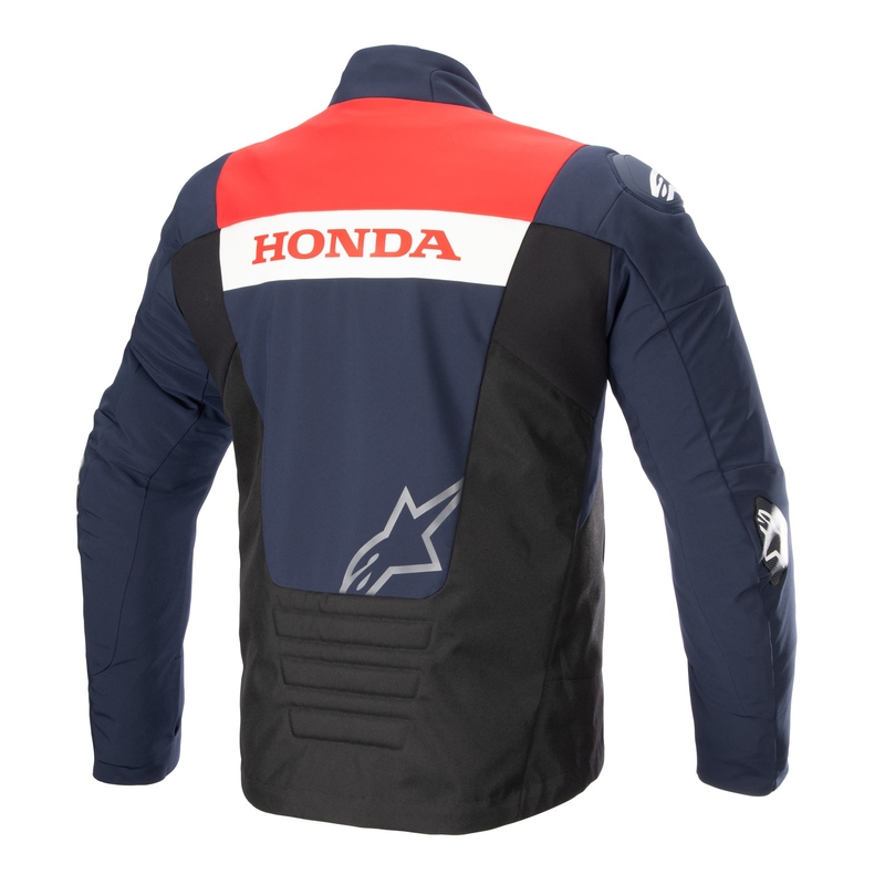 Geacă motocicletă Alpinestars SMX Waterproof Honda albastru-negru-roșu-alb