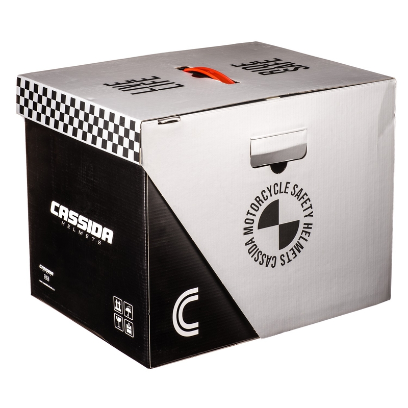 Casca motocross Cassida Cross Pro 2 Contra galben-portocaliu-albastru fluo