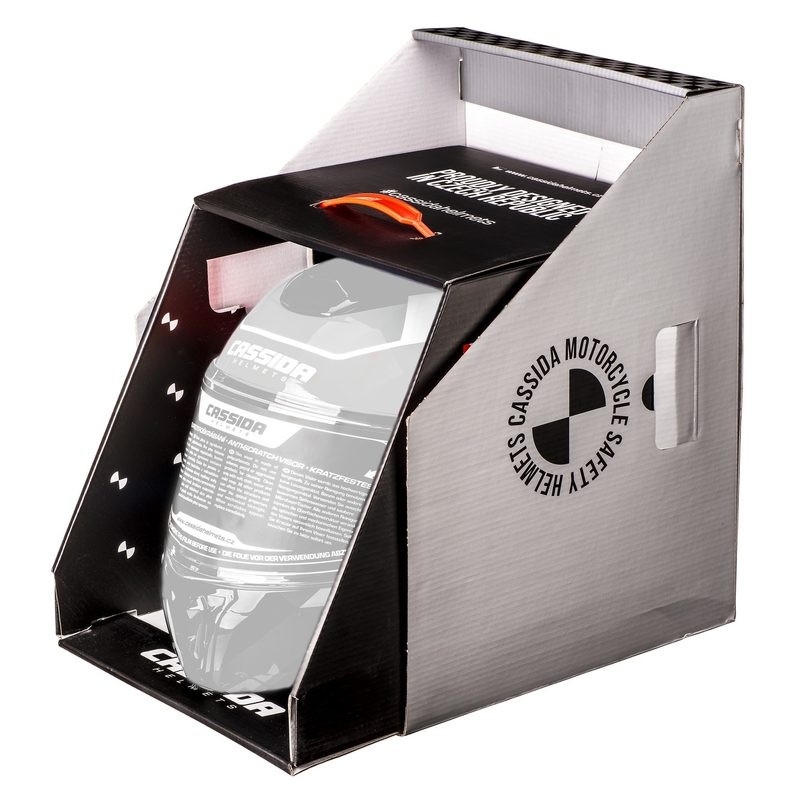 Casca motocross Cassida Cross Pro 2 Contra galben-portocaliu-albastru fluo