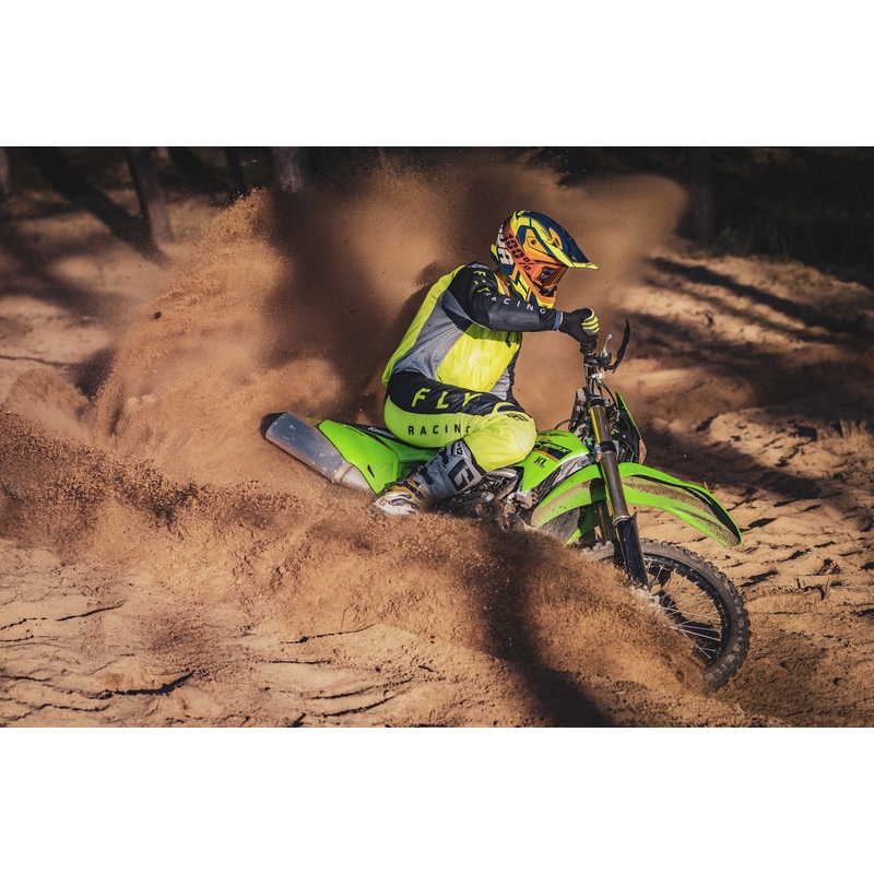 Casca motocross Cassida Cross Pro 2 Contra galben-portocaliu-albastru fluo