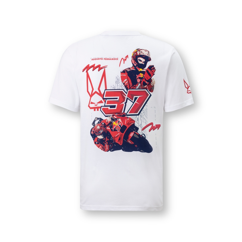 Tricou Red Bull Augusto Fernandez GasGas MotoGP alb